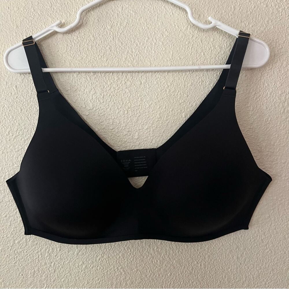 SOMA black vanishing 360 wireless soft bra 40C